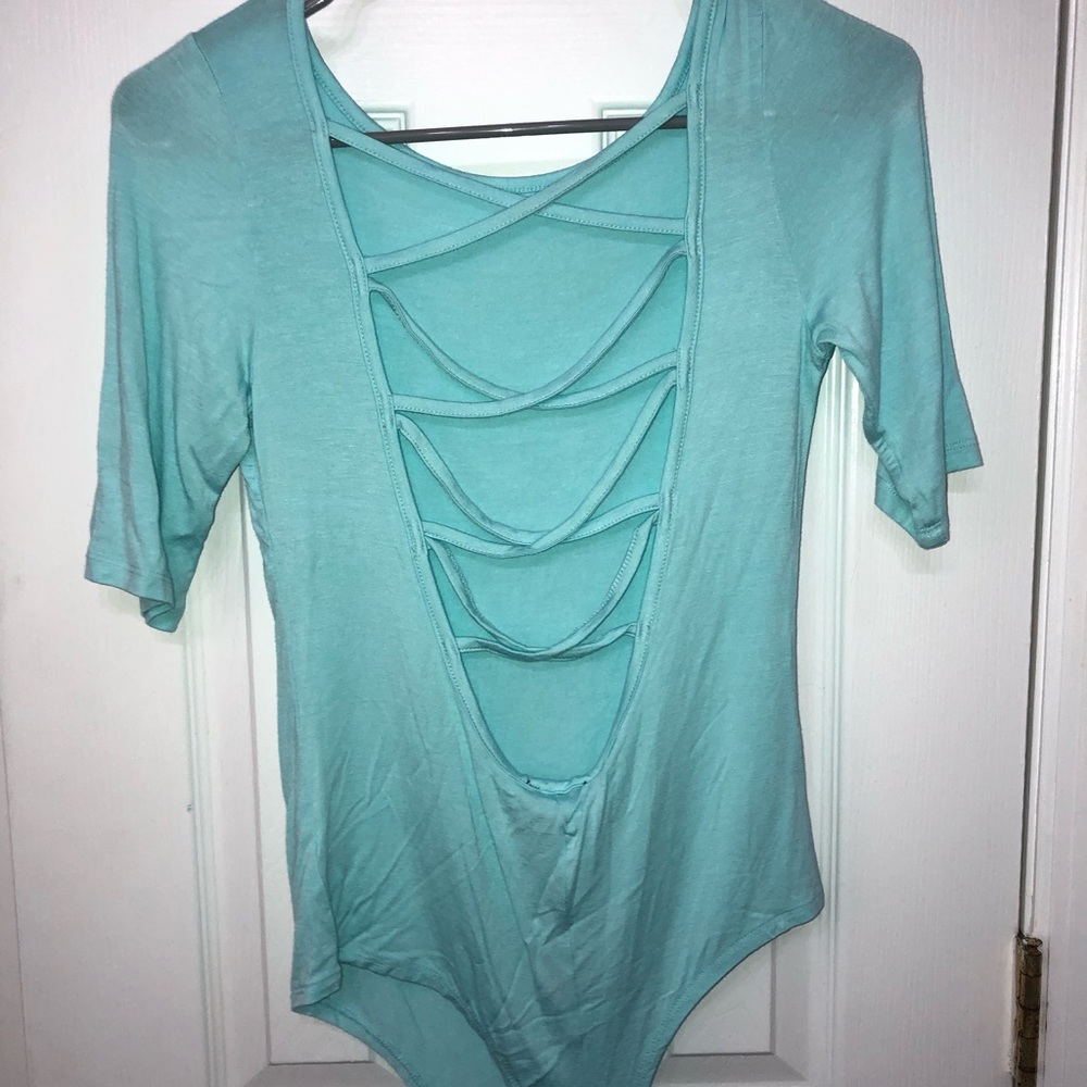 Open back body suite